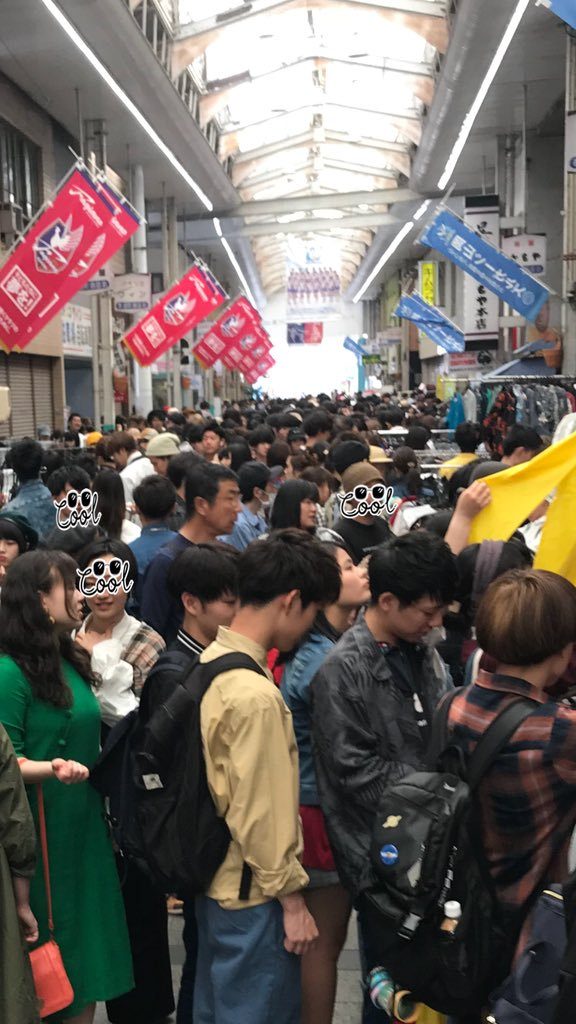 古着屋さんのフリマ 様子